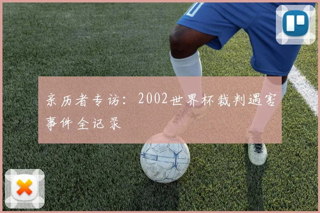 亲历者专访:2002世界杯裁判遇害事件全记录