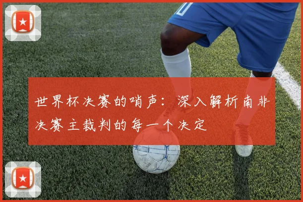 世界杯决赛的哨声：深入解析南非决赛主裁判的每一个决定